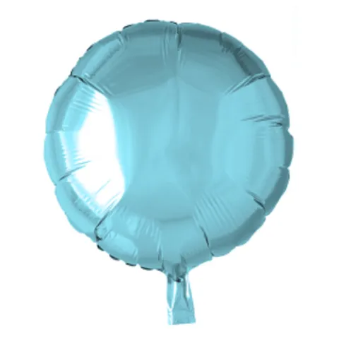 Folie ballon Rund Lyseblå
