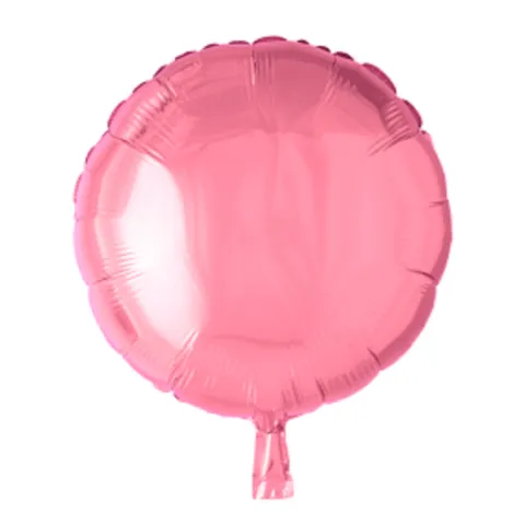 Folie ballon Rund LYSERØD 46 cm
