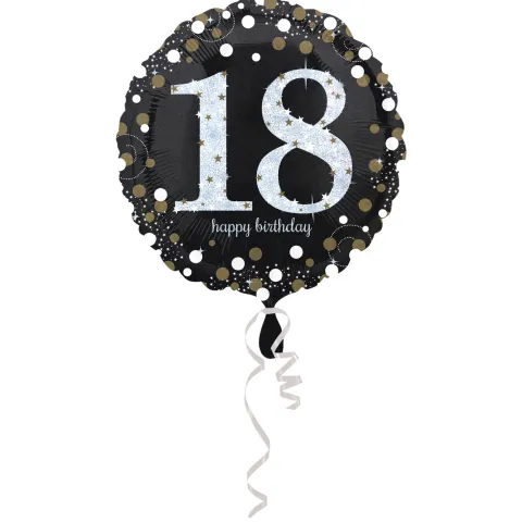 18 folie ballon sparkling gold