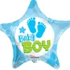 Folie ballon Stjerne BABY BOY ø 46 cm