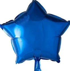 Folie ballon Stjerne BLÅ 46 cm