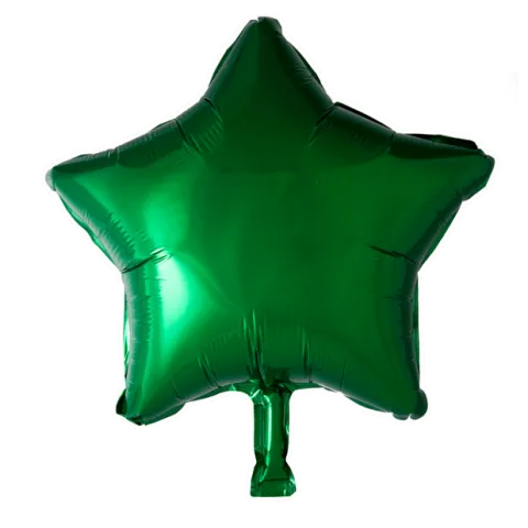 Folie ballon Stjerne GRØN 46 cm