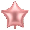 Folieballon stjerne i mat rosegold