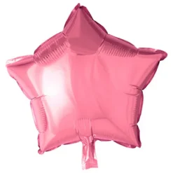 Folie ballon Stjerne lyserød