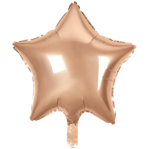 Folie ballon Stjerne ROSEGOLD 46 cm