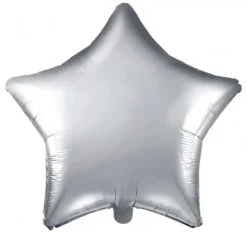 Folie ballon Stjerne SØLV 46 cm