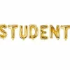 Folieballon STUDENT i guld 86cm