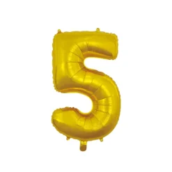 Folie ballon tal 66 cm i Guld