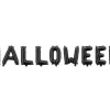 Foliebogstaver sort - HALLOWEEN