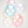 Folie-plast ballon Transparent Blå