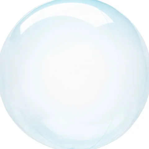 Folie-plast ballon Transparent Blå