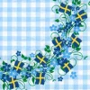 Frokostservietter med svenske flag