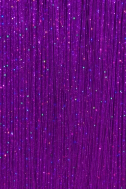 Glitter Hårextensions Lilla – 3 stk