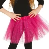 Glitter tyl skørt i pink til børn