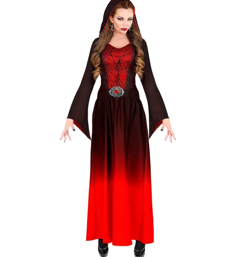 Gothic Lady i Sort-Rød