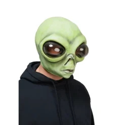 Grøn Alien maske Latex