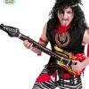 Guitar oppustelig med flammer, 102 cm