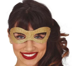 Guld glittermaske