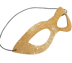 Guld glittermaske