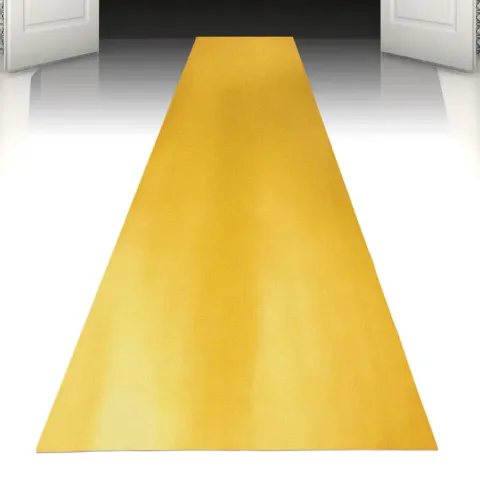 Guld tæppe - 450 x 60 cm