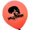 Halloween balloner i orange med kranie