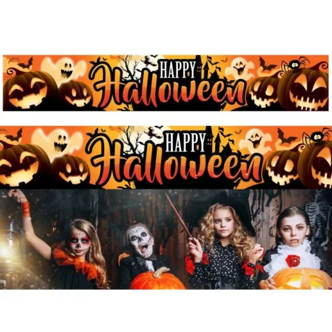 Halloween banner - græskar - 290x50