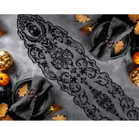 Halloween bordløber - 180x35 cm