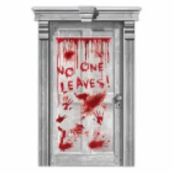 Halloween Dør-dekoration no one leave