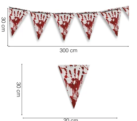 Halloween Flagbanner blodig