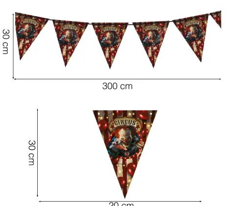 Halloween Flagbanner Circus