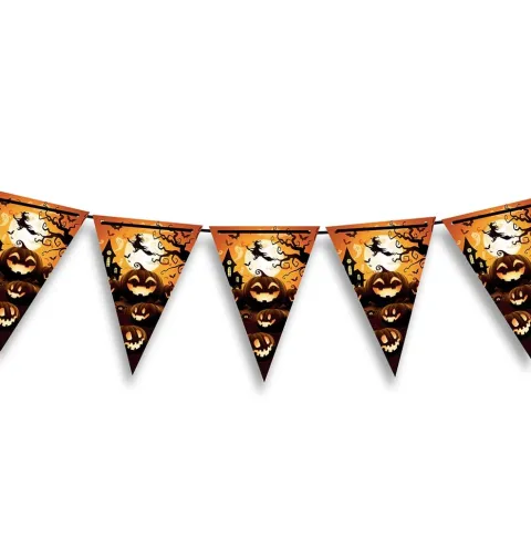 Halloween flagbanner - Græskar