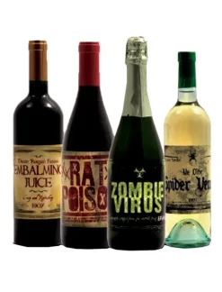 Halloween flaske etiket 8 stk