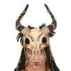 Halloween Halvmaske - Næb og gevir