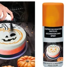 Halloween kagepynt spray - orange - 100ml