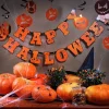 Halloween Kartonbanner i orange
