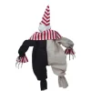 Halloween klovn 60cm med lys, lyd og bevægelse