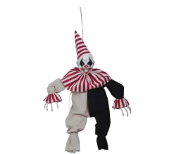 Halloween klovn 60cm med lys, lyd og bevægelse