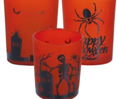 Halloween Lysestager i Glas