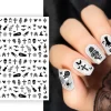 Halloween - Negle stickers, sorte