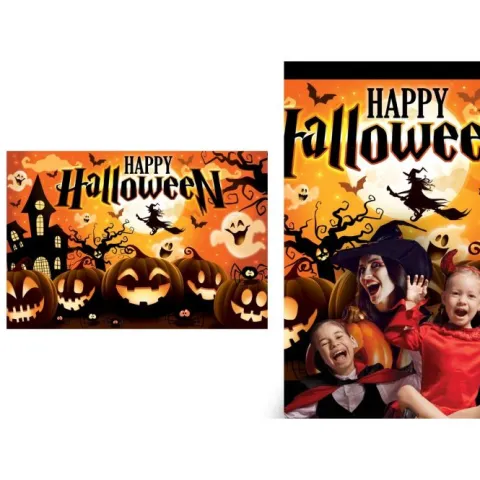 Halloween selfie baggrund - 220x150cm