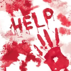 Halloween servietter blodig - Help