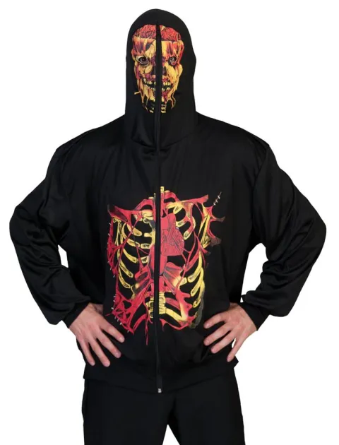 Halloween skelet bluse - Skeleton Ghost