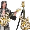 Halloween Skeletguitar med lys og lyd - 58 cm