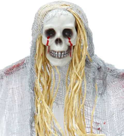 Halloween Spøgelse 90cm med blodigt klæde