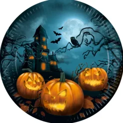 Halloween tallerken med Græskar