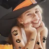 Halloween tattoos i sort