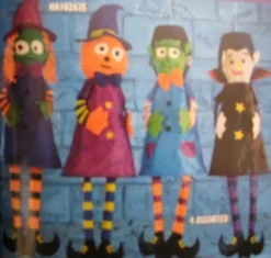 Halloween vindposer ca.110cm 4 ass.