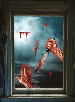 Halloween vinduesfolie - Bloody arms