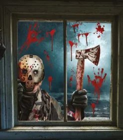 Halloween vinduesfolie XL - Assasin