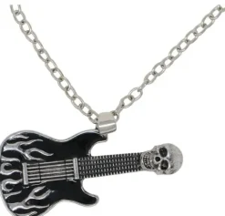 Halskæde med Rock-guitar i metal